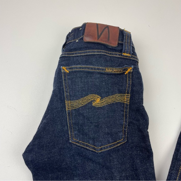 Nudie Jeans Tight Long John Twill Rinsed Women's Jeans size W26 L34 - Picture 2 of 9